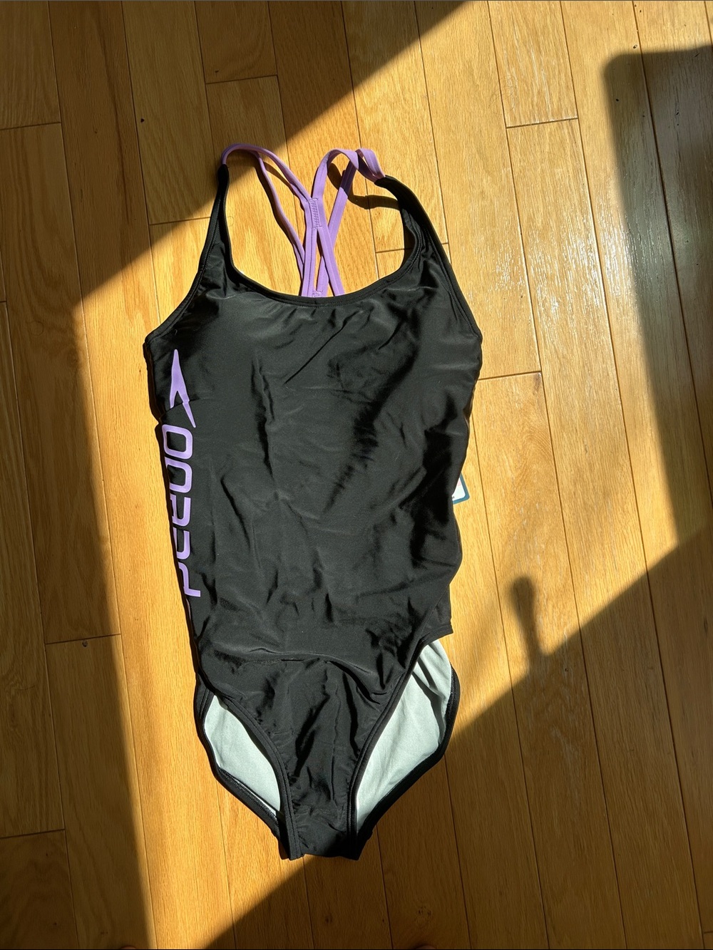 Speedo Black One-Piece Swimsuit with HydroBra Built In